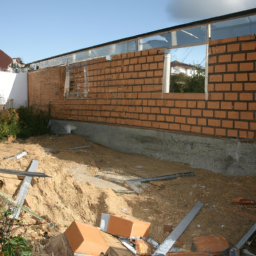 Agrandissement terrasse pour espace de jeu pour enfants Ifs